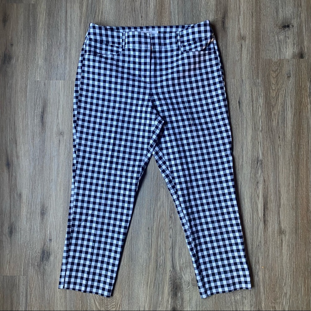 LOFT Riviera Julie Plaid Pants